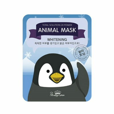 PrettySkin Mask Total Solution Animal Penguin Whitening Маска тканевая для лица осветляющая, 25 гр
