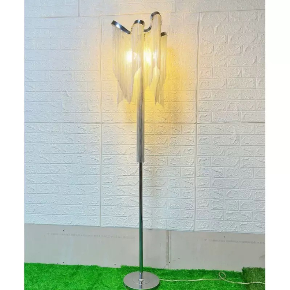 Floor design lamp Stream by Terzani (Silver)