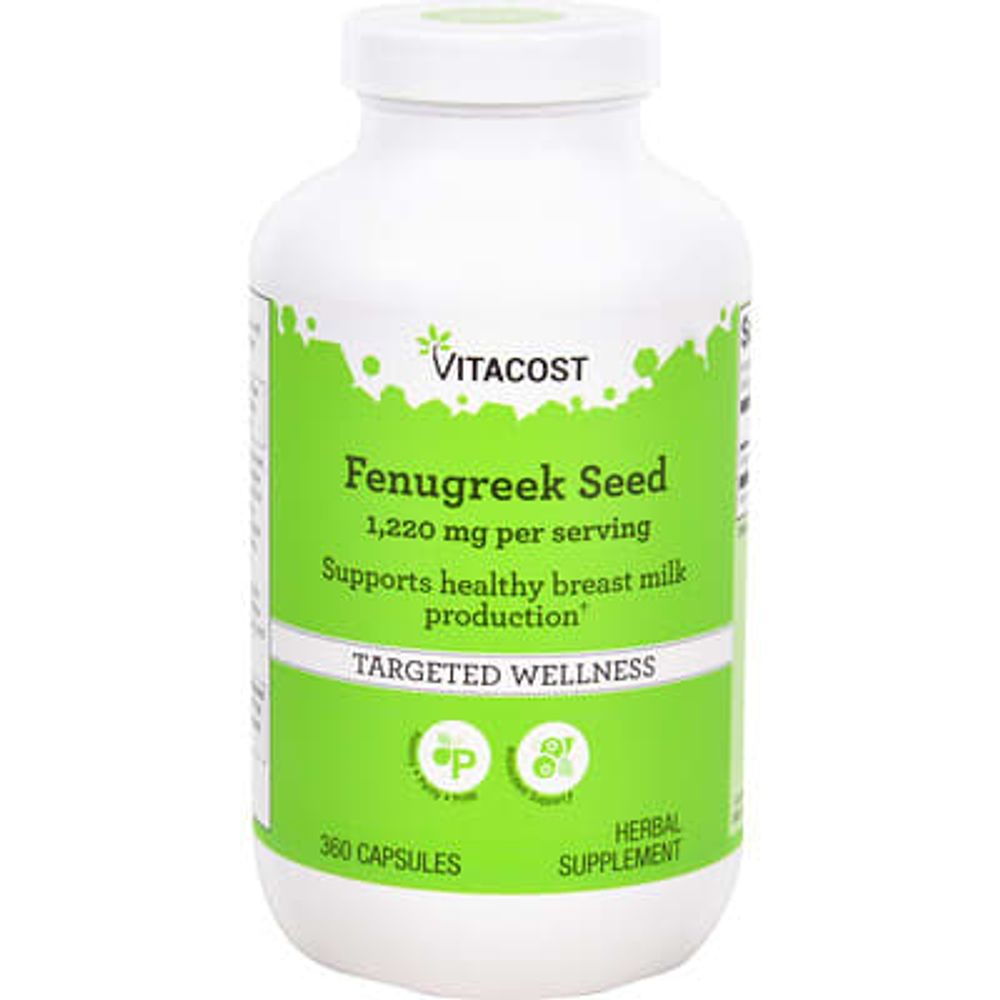 Vitacost, семена пажитника, 360 капсул (610 мг в 1 капсуле)