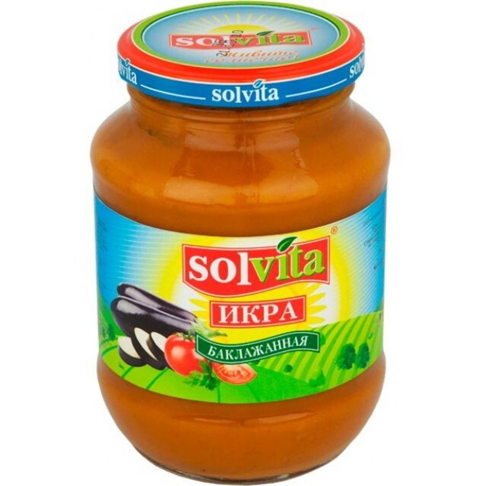 Икра из баклажанов Solvita Славянская 520 гр