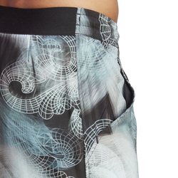 Мужские теннисные шорты Adidas Printed Tennis Short Pro - black/semi flash aqua/dash grey