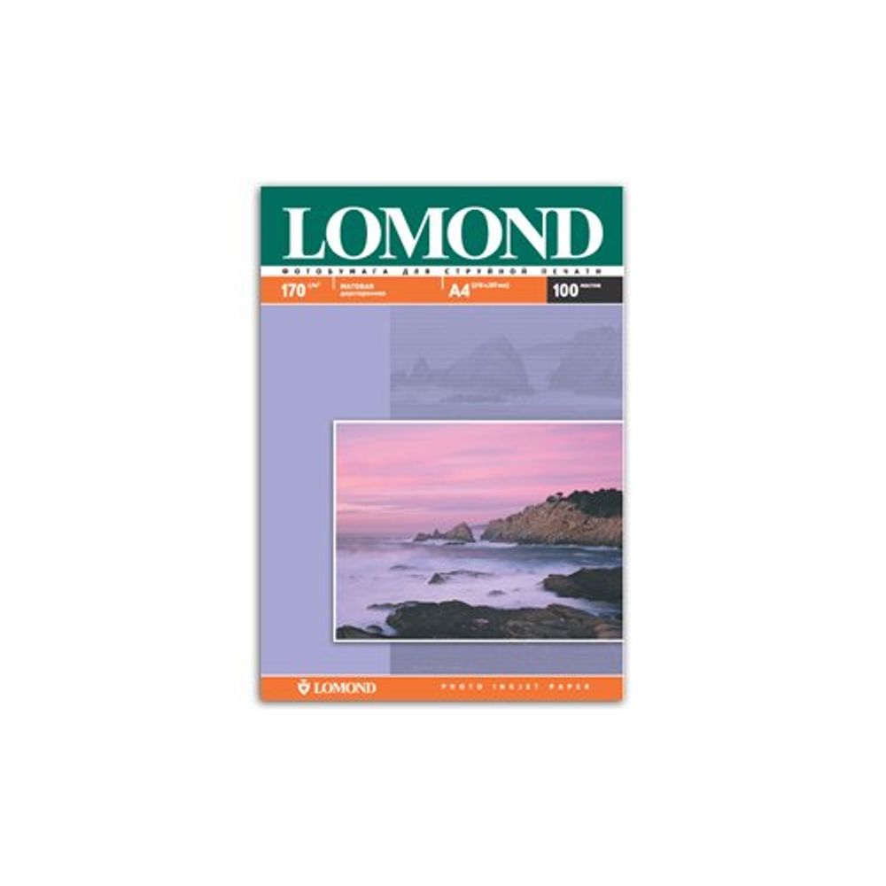 0102006 Lomond Бумага А4 (мат) 170г/м2 (100 л) 2-х сторонняя | Lomond