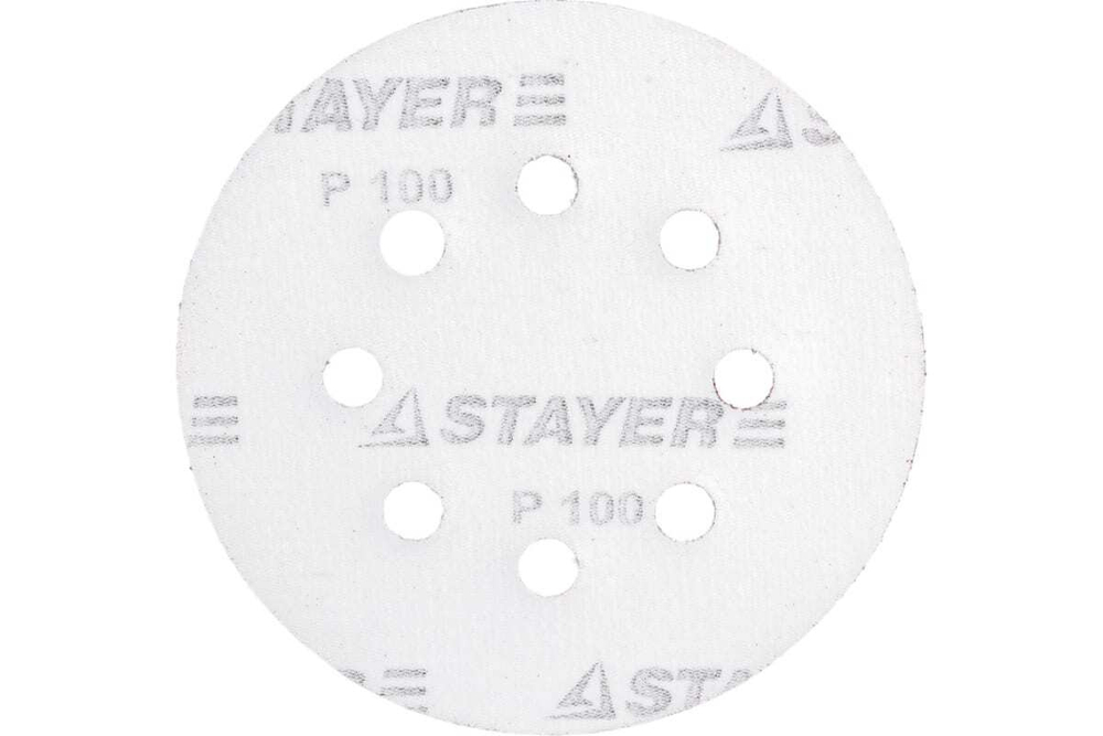 Круг шлифовальный (125 мм; Р100; 5 шт.) STAYER 35452-125-100