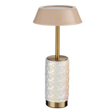 Настольная лампа 8W 3000K 5454/8TLA бронза/бежевый/жемчужный L-Vision Lulu Odeon Light EXCLUSIVE