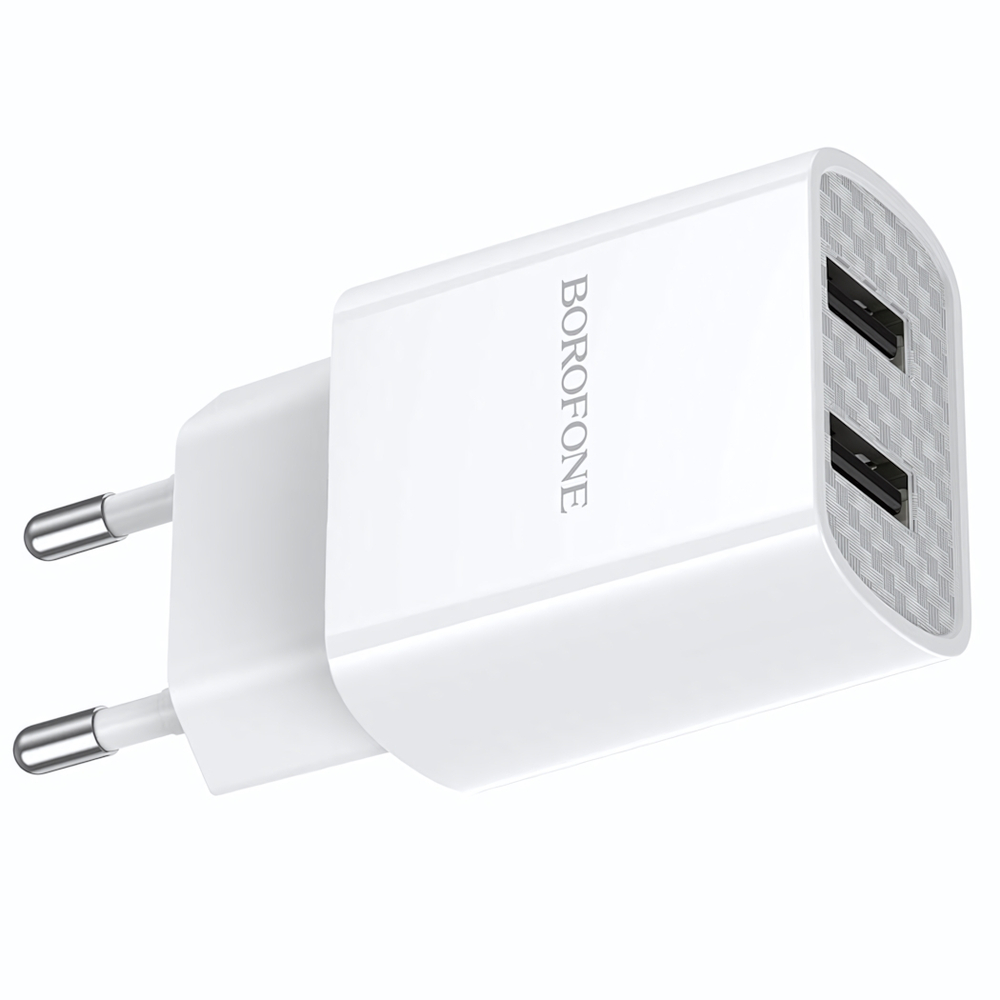 Зарядное устройство Borofone BA53A 2.1A 2xUSB White