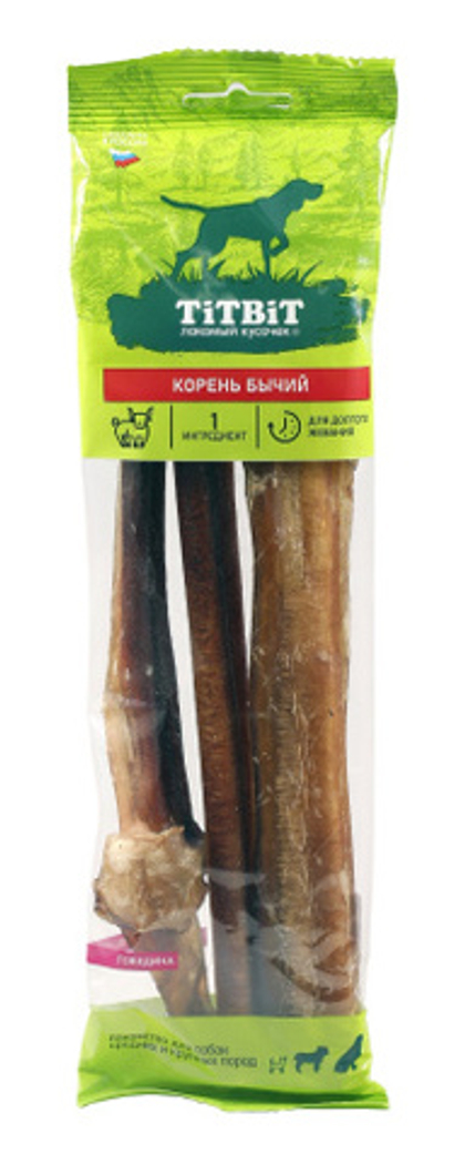 TITBIT Лакомство для собак Корень бычий, 100 г