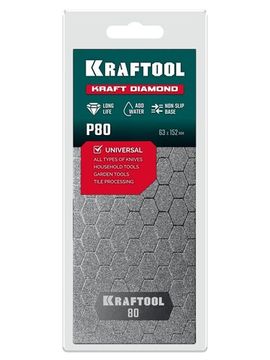 KRAFTOOL DIAMOND 63 х 152 мм, Р80, пластина алмазная заточная (35710-080)