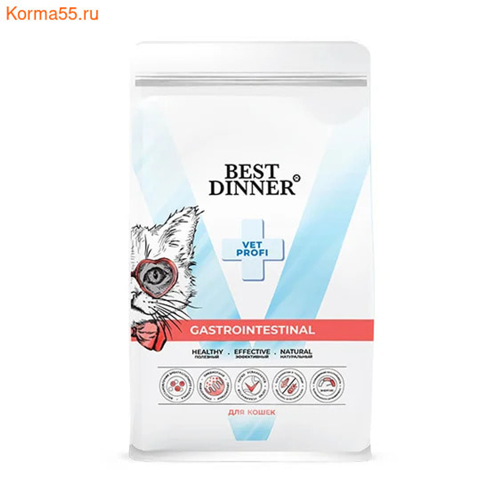 BEST DINNER Vet profi Сухой корм при нарушениях пищеварения у кошек 1,5 кг