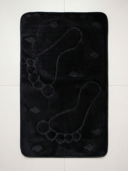 Коврик для ванной Zalel 55×85 см, чёрный