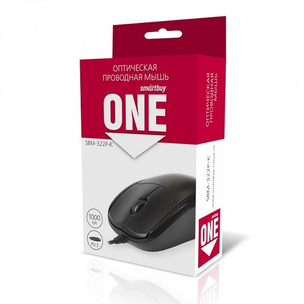 Мышь проводная SmartBuy 322 Black USB