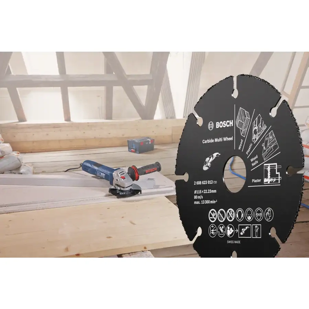 Отрезной диск Carbide Multi Wheel по дереву, 115 мм BOSCH 2608623012