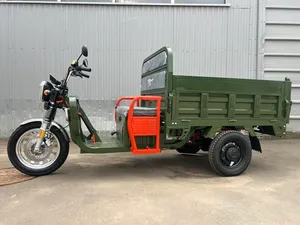 Грузовой электрический трицикл IKINGI CARGO MAX Q30 3000W (72V/45Ah) - Зелёный фото №5