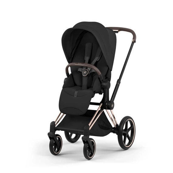 Детская коляска Cybex Priam V Style 2 в 1 Sepia Black на шасси Rosegold