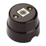 Ретро розетка ТВ коричневая Fanton Country 84022BW