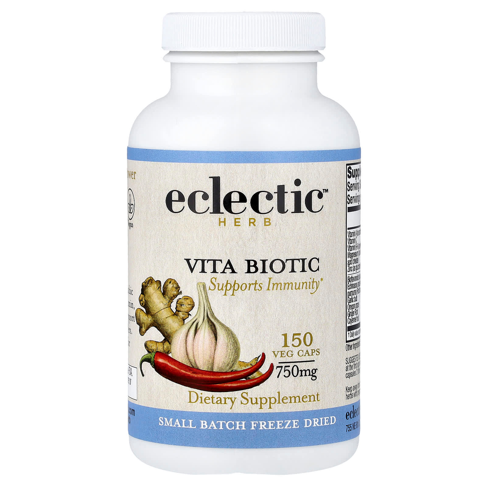Eclectic Herb, сублимированный, Vita Biotic, 150 растительных капсул