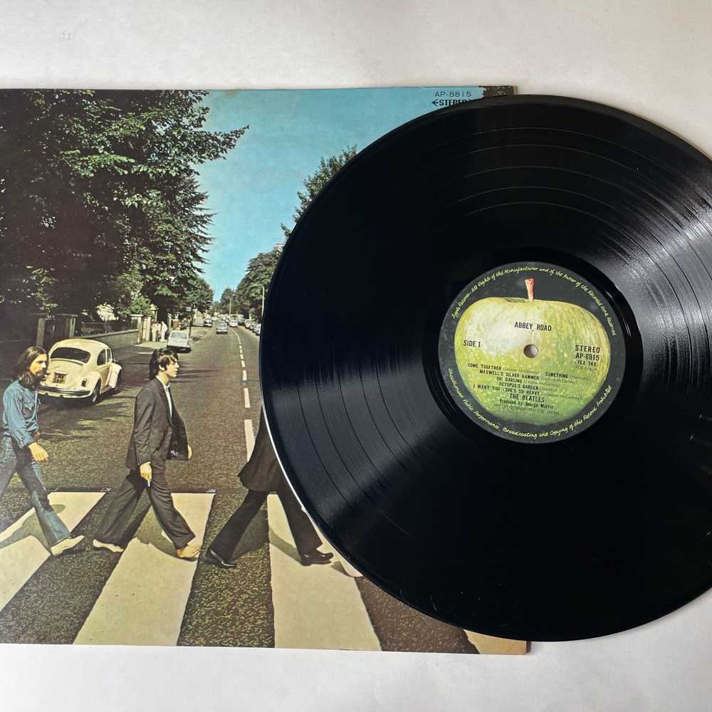 Винтажная виниловая пластинка LP The Beatles Abbey Road (Япония 1973) (Без Оби)