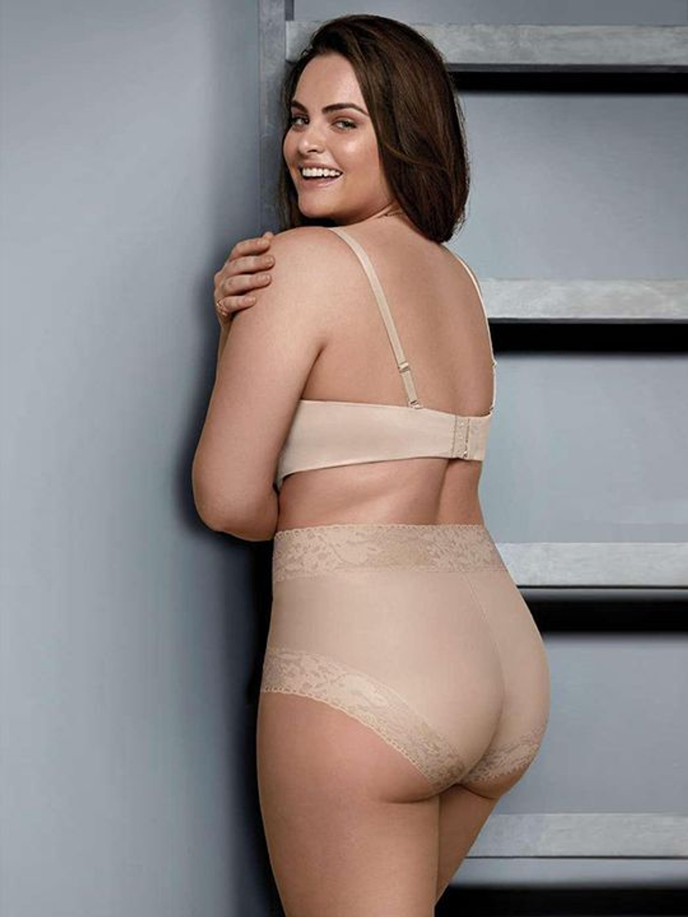 Трусики-слипы с высокой линией талии Soft lace (Размер: XXL) (Цвет: черный)