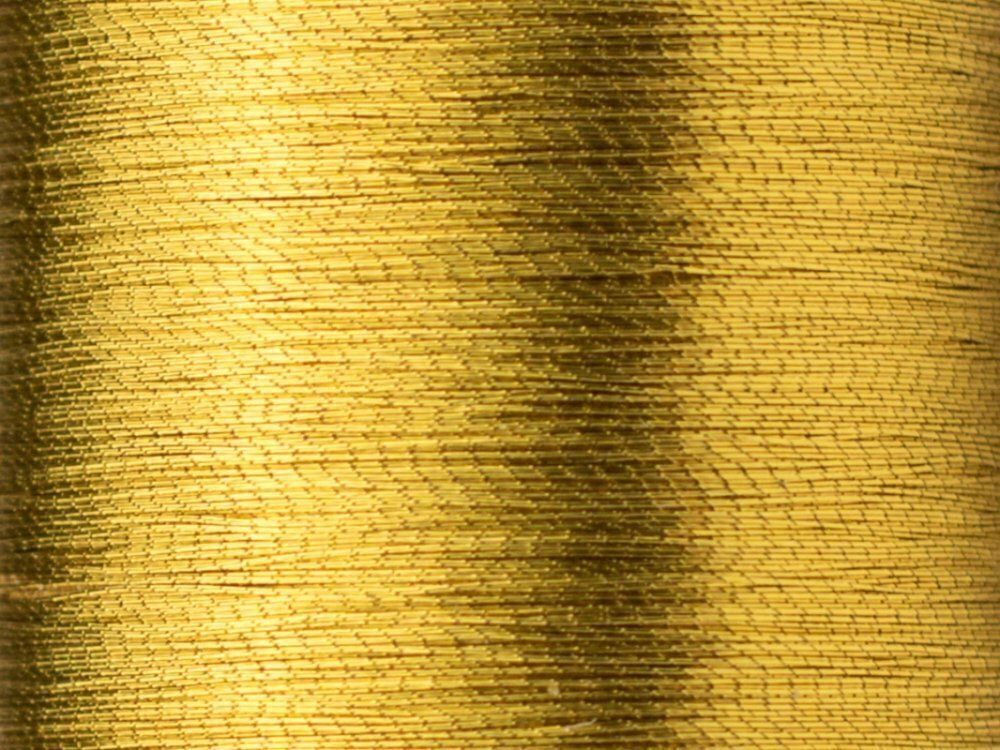 Нитки вышивальные металлизированные Madeira Metallic №40, 1000 м, цв. Gold 8, 9846, 5 катушек