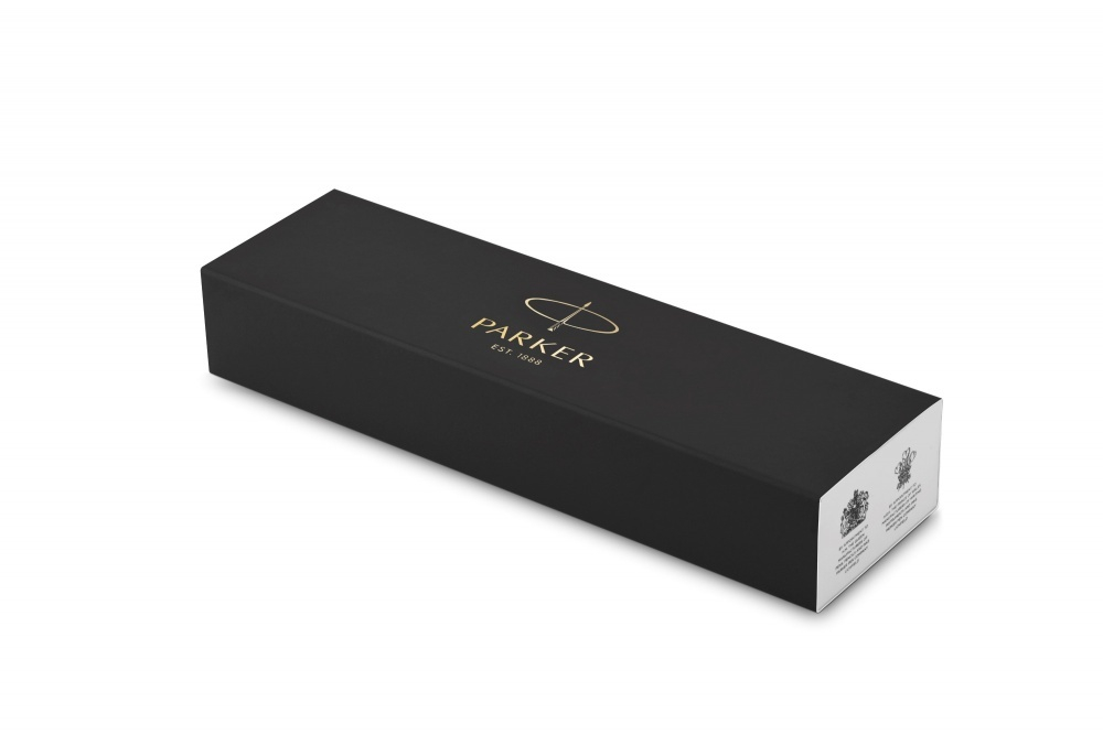 Подарочный набор: Ручка перьевая Parker Jotter Stainless Steel GT и Ежедневник недатированный черный с золотистым срезом