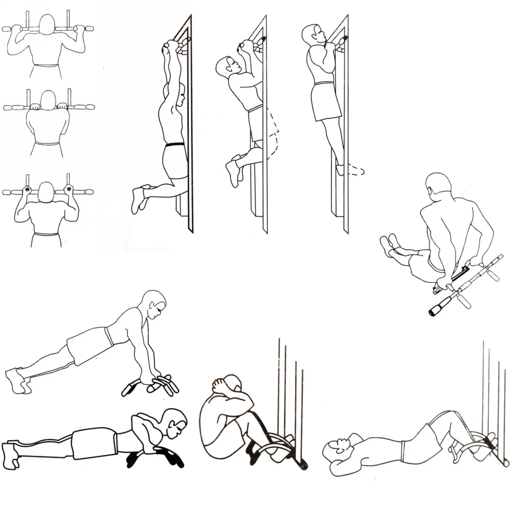 Турник дверной Sportage Power Gym (нагрузка до 100 кг)