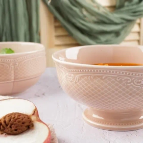 Салатник 15 см, фарфор,серия "Aristocrat-Peach Tea", Noble