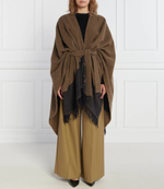 Хлопковое пончо Max Mara Leisure - коричневый(373602366)