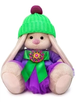 Мягкая игрушка Зайка Ми Пурпурный 18 см SidS-412