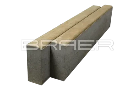 Braer Бордюр тротуарный БР 100.20.8, Color Mix Миндаль