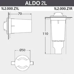 Встраиваемый светильник уличный Aldo 1L2.000.000.AXZ1L Fumagalli