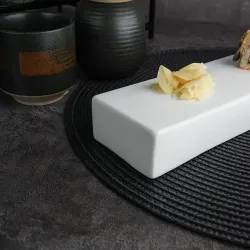 Блюдо прямоугольное 43*7 см h3,5 см брусок для закусок White Matt Panasia P.L. Proff Cuisine [1]