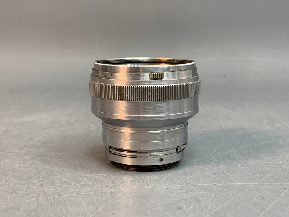Carl Zeiss Jena Sonnar T 5cm f/1.5 М39, царапины на передней линзе