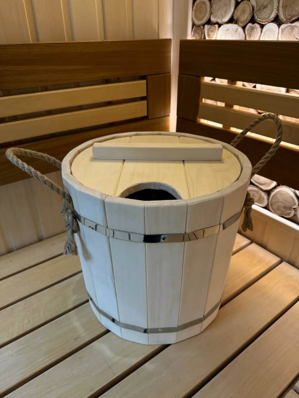 Запарник из липы 20л с нержавеющей вставкой (новые)