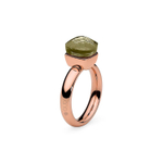 Кольцо Qudo Firenze olivine 17.2 мм 610783/17.2 G/RG размер 17,2