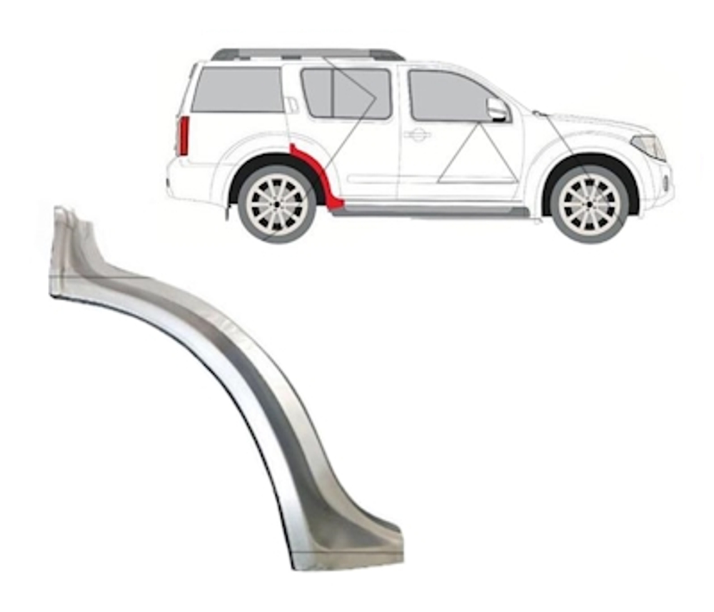 Арка правая нижняя Nissan Pathfinder R51 2004-2014 (Polcar)