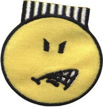 Нашивка Недовольный смайлик - Displeased smile