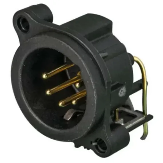 Neutrik NC5MAH панельный разъем XLR male, горизонт. установка на ПП