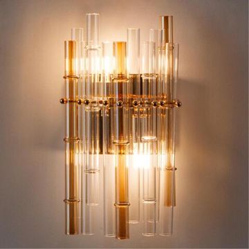 Настенный светильник 2*G9 A4111AP-2GO золото/прозрачный Crystalla Arte Lamp