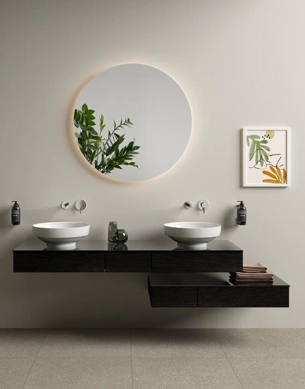 Тумба с раковиной VitrA Origin 120 см R 65683, темный вяз