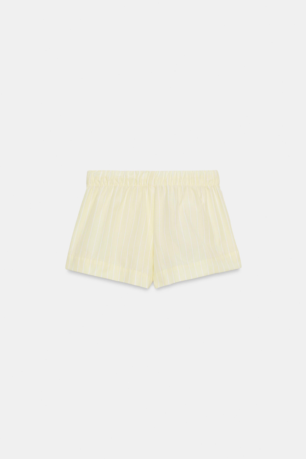 ШОРТЫ ИЗ ПОПЛИНА В ПОЛОСКУ — ZARA