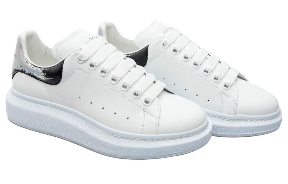 Alexander McQueen Oversized Sneakers "White Black Silver"