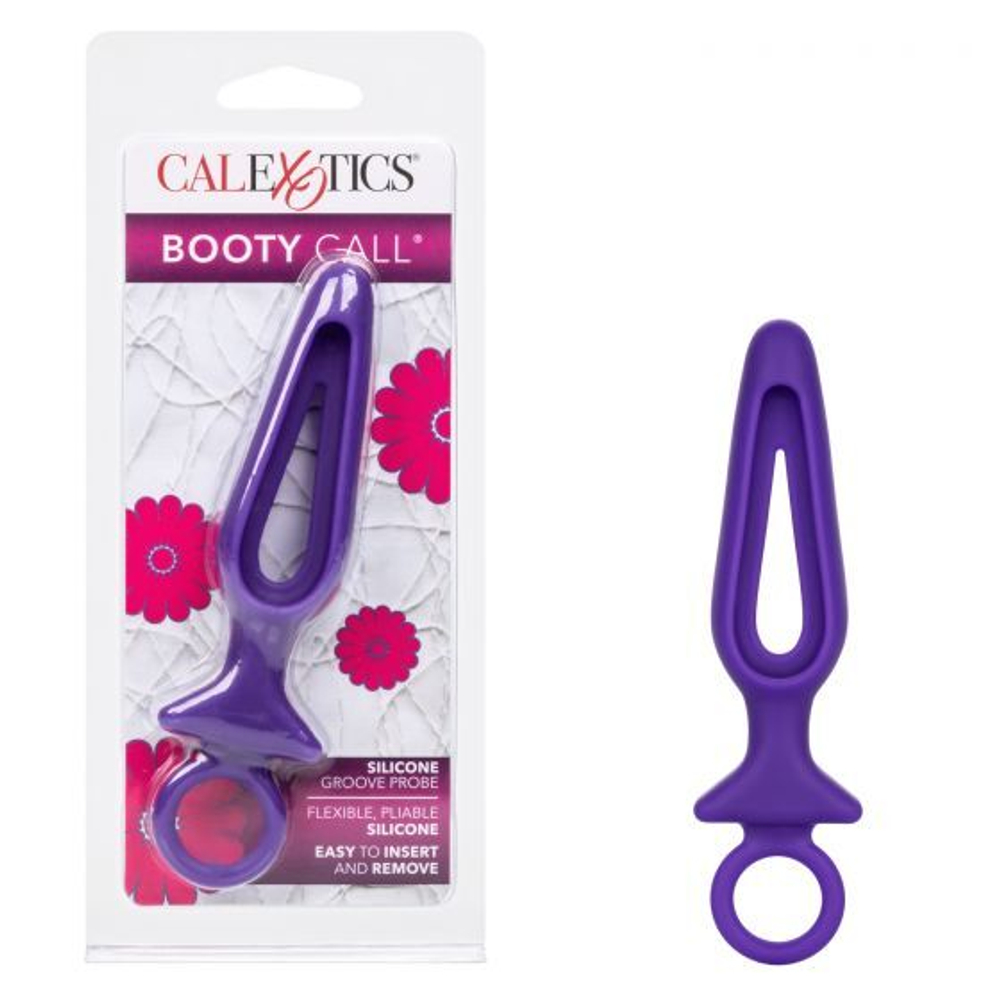 Фиолетовая силиконовая пробка 10,25см с прорезью California Exotic Novelties Silicone Groove Probe SE-0393-46-2