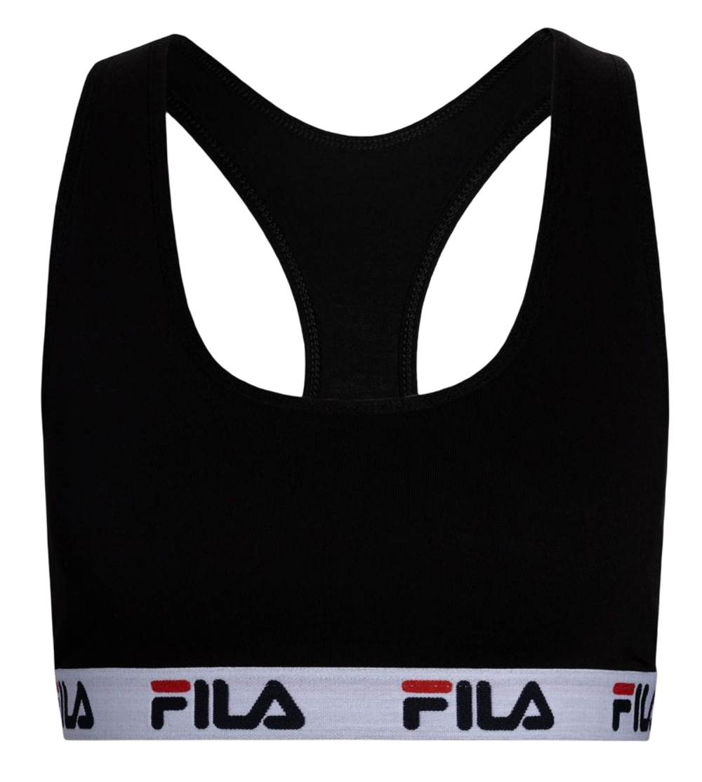 Топ для девочки теннисный Fila Girl Bra 1P - черный