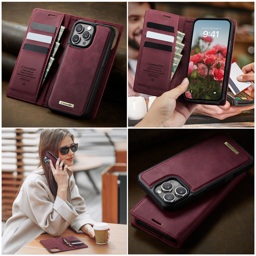 Чехол-кошелек CaseMe 2 in 1 MagSafe iPhone 16 Pro Max