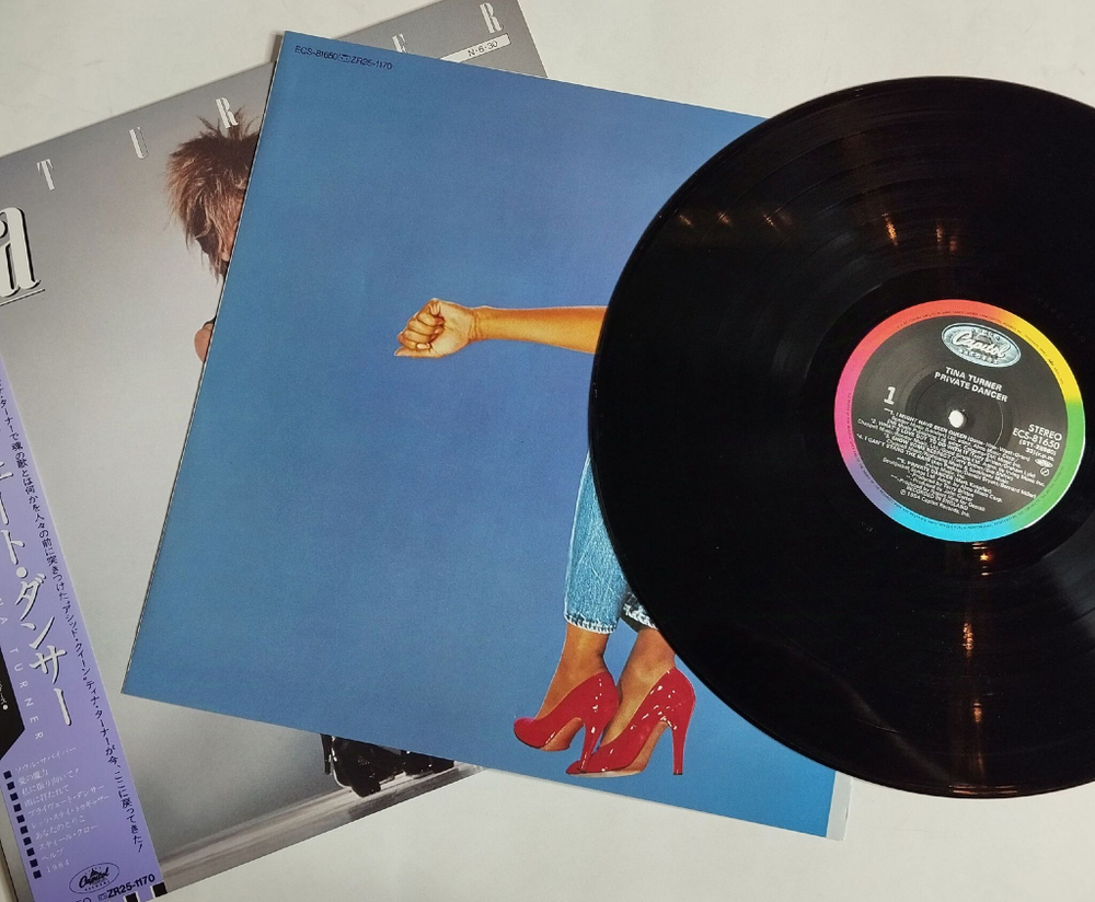 Винтажная виниловая пластинка LP Tina Turner Private Dancer (Japan 1984) (Obi) I Might Have Been Queen
