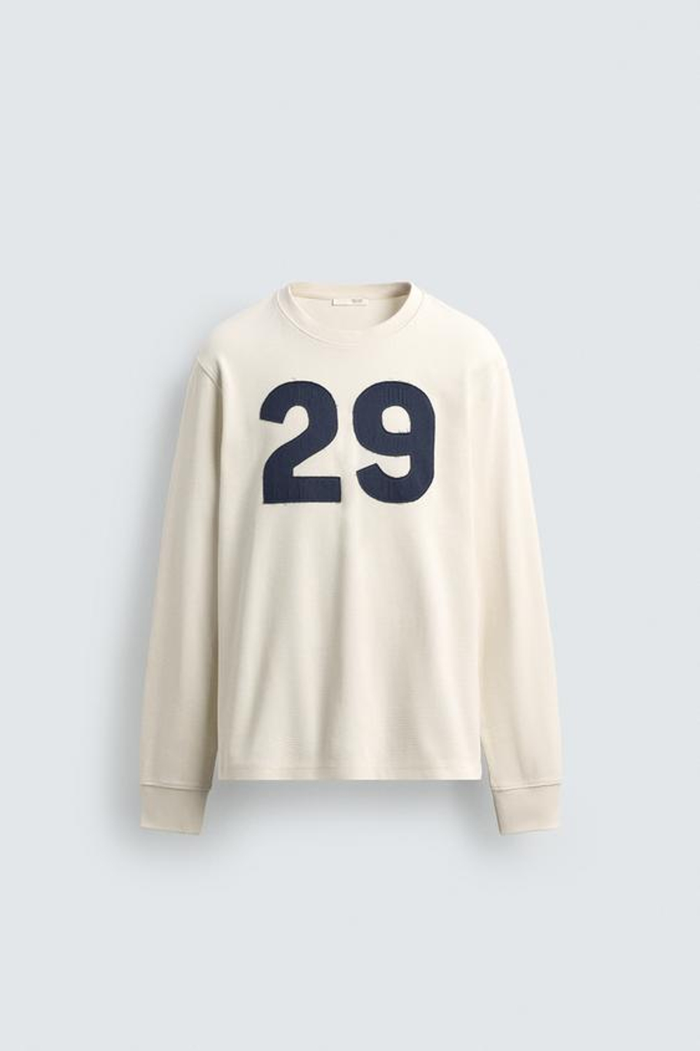 ZARA ФУТБОЛКА С НОМЕРОМ, ЭКРЮ