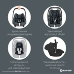 Коляска детская Maxi-Cosi Oxford Plus 3 в 1 с автокреслом CabrioFix Essential graphite 1978403110 Twillic Green/Зеленый