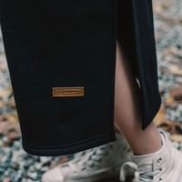 Платье-макси с капюшоном "Уголь" женское утепленное
