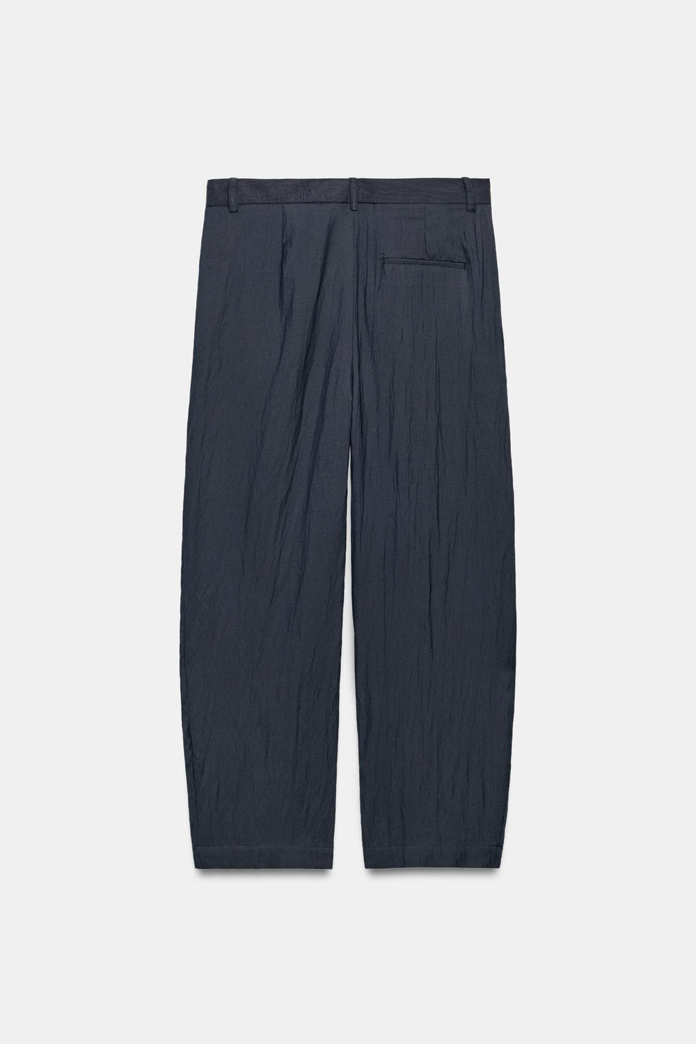 ZARA ЛЕГКИЕ БРЮКИ С ЗАЩИПАМИ — ZW COLLECTION, ТЕМНО-СЕРЫЙ