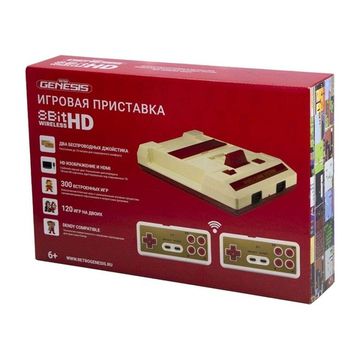 Игровая приставка Retro Genesis 8 Bit HD Wireless, 300 игр