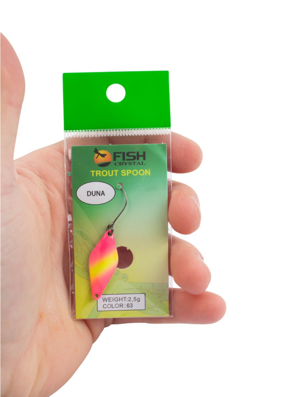 Блесна Fish Crystal DUNA 30 мм 2.5 г на форель цвет 63
